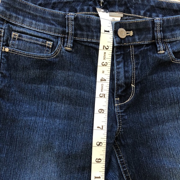 WHBM | Blanc Boot Leg Jeans, Medium/Dark Wash - Picture 5 of 8